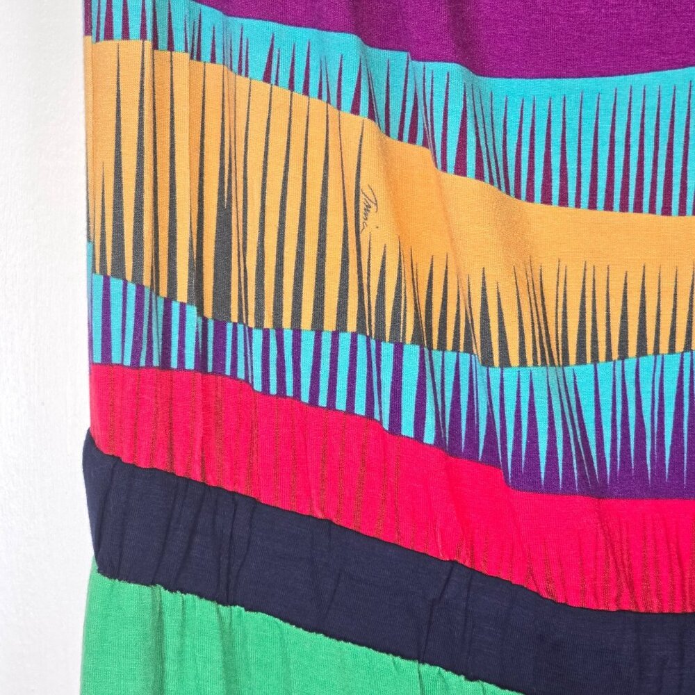 Trina Turk Rainbow Desert Strapless Maxi Dress Sz M - Picture 5 of 11